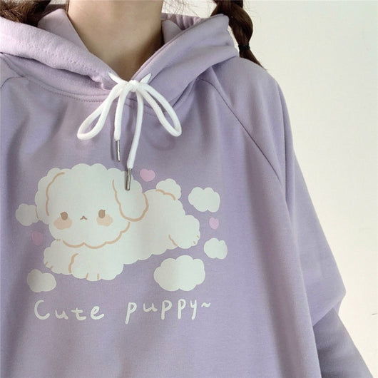 Sudadera Kawaii Estilo Soft Girl con Estampado Anime - Cómoda y Cálida para Chicas - Image 10