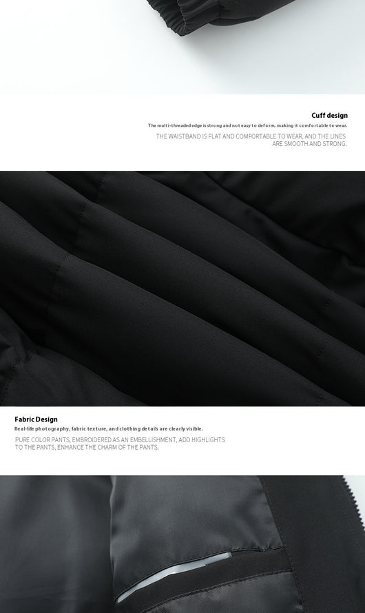 Chaqueta Acolchada de Plumas para Hombre con Cuello Alto - Image 21