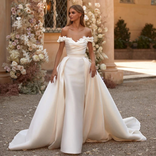 Vestido de Novia Sirena con Cola Desmontable - Image 8