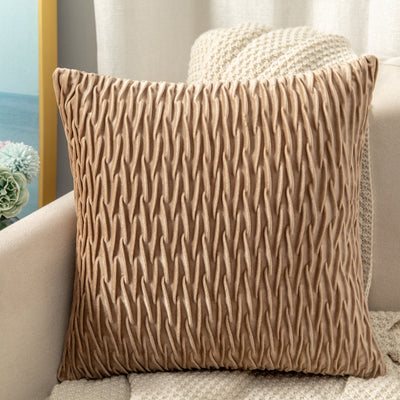 Funda de Almohada Terciopelo Plisada Premium para Sofá y Cabecera - Image 8