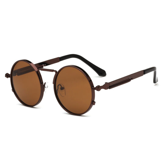 Gafas de Sol Redondas Punk con Resorte para Hombre y Mujer - Image 6