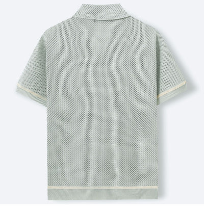 Polo Cubano de Manga Corta en Punto para Hombre - Estilo Verano - Image 16