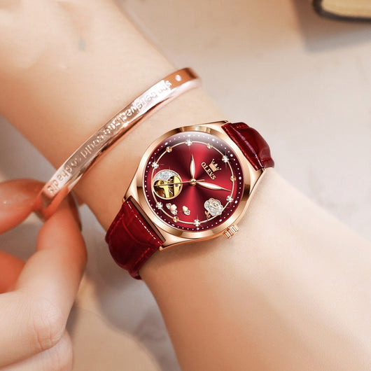 Reloj Mecánico Impermeable para Mujer - Elegancia Resistente - Image 5