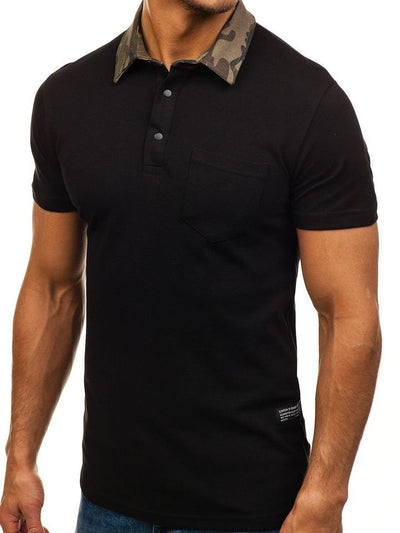 Polo Camuflado Slim Fit para Hombre - Camiseta Casual de Manga Corta - Image 11