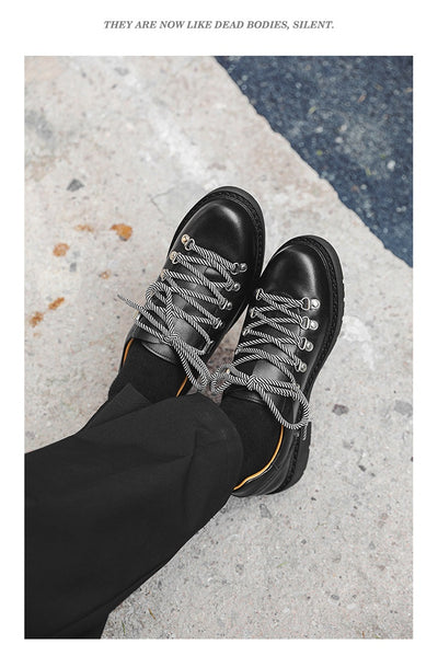 Zapatos Casuales Estilo Británico Retro de Trabajo - Image 16