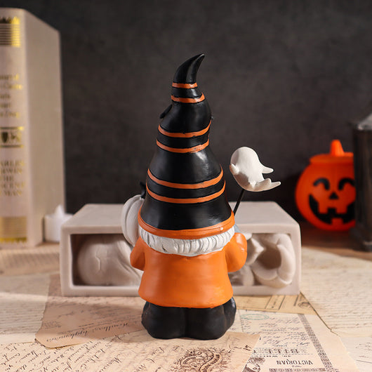 Adorno Miniatura de Resina: Elfo Mago Calabaza Halloween - Image 3