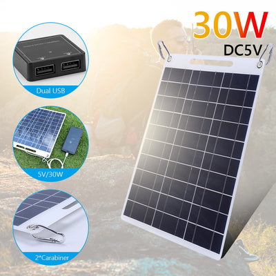 Panel Solar Flexible 13W 5V para Carga Rápida de Celulares USB - Image 8