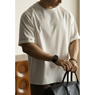Camiseta Raglan Suelta con Protección Solar y Tecnología Antibacterial para Hombre - Image 6