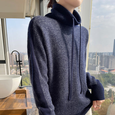 Suéter de Cuello Alto en Cashmira para Otoño e Invierno - Pullover Holgado y Grueso para Mujer - Image 5