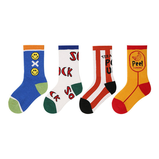 Calcetines Infantiles Deportivos con Letras - Estilo Street Sports - Image 8