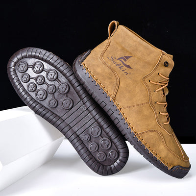 Botas Altas Retro de Cuero - Estilo Casual Urbano - Image 38