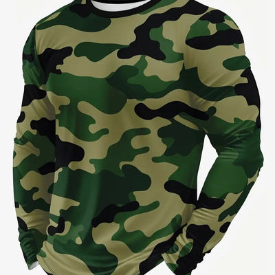Camiseta Manga Larga Hombre Estilo Trendy Primavera Otoño - Image 2