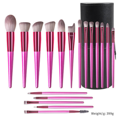Set de 18 Brochas de Maquillaje Profesional con Mango de Madera Maciza - Image 13