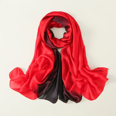 Pañuelo de Seda con Degradado de Colores para Mujer - Image 4