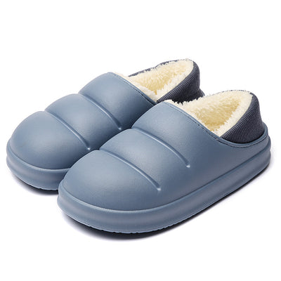 Pantuflas de Pareja Algodón Invierno Cálidas Impermeables para Casa y Jardín - Image 12