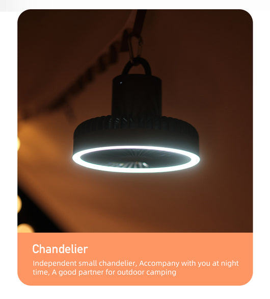 Ventilador LED Camping Portátil 3 en 1 con Tripié Ajustable y Carga USB - Image 19