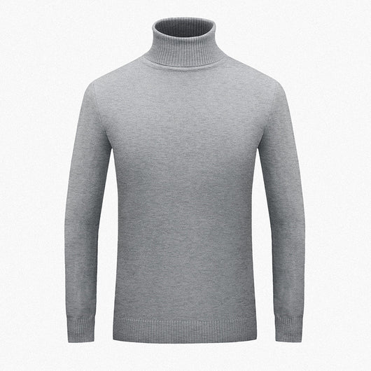 Suéter Cuello Alto Hueco Liso para Hombre - Diseño Minimalista y Versátil - Image 3