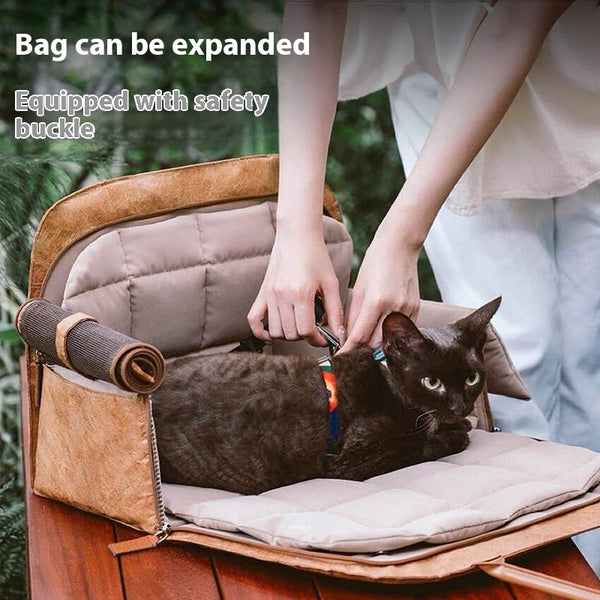 Bolsa Transportadora Portátil para Mascotas con Kennel para Auto