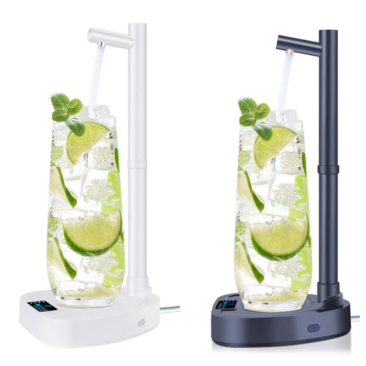 Dispensador de Agua Automático de Escritorio Recargable con Soporte