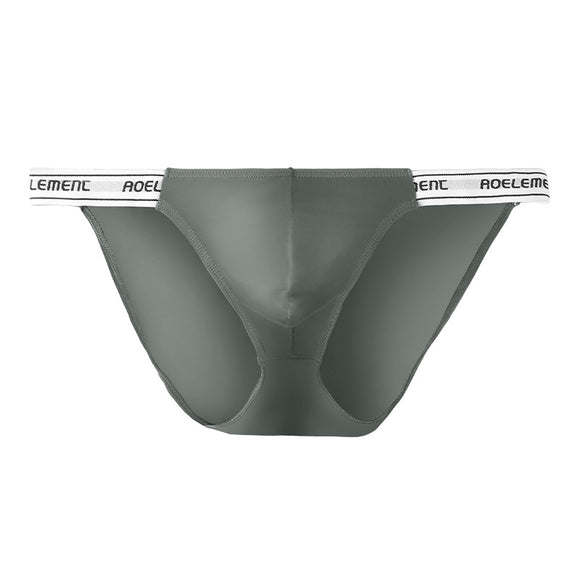 Tanga Deportiva Elástica de Seda Helada para Hombre - Cintura Baja