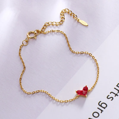 Pulsera de Circón con Diseño de Puntadas de Amor para Mujer - Image 3