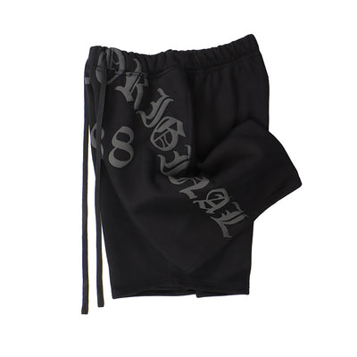 Shorts de Sudadera Casual con Letras en Espuma para Hombre - Image 14