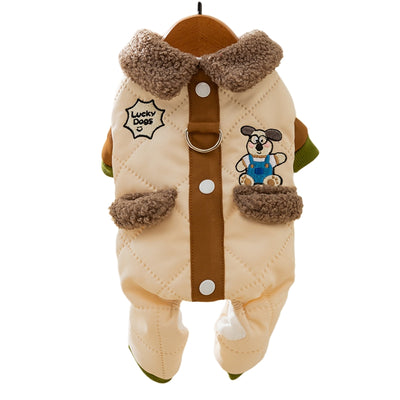 Abrigo Acolchado para Perros y Gatos - Diseño Clásico con Bolsillos para Otoño e Invierno - Image 13