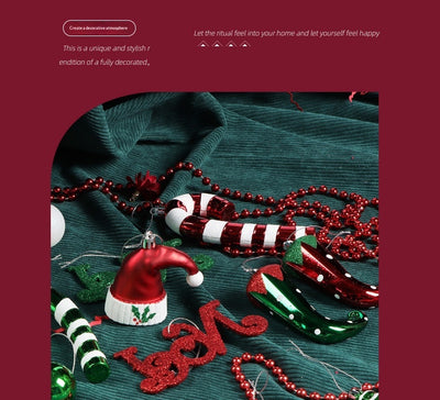 Adornos Navideños Electrochatados Pintados para Árbol de Navidad - Image 13
