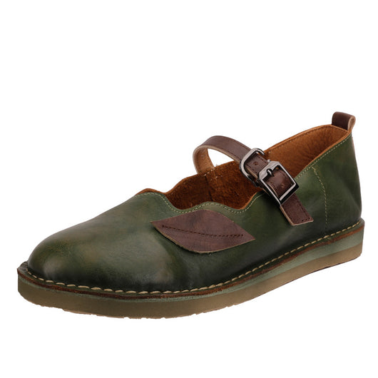 Zapatos Retro para Mujer con Punta Redonda y Boca Baja - Primavera y Verano - Image 5