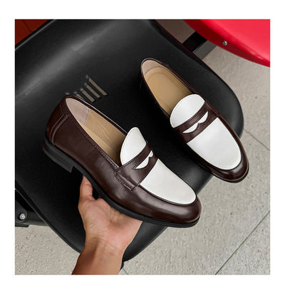 Zapatos Casuales de Cuero para Hombre - Diseño Versátil sin Cordones - Image 19