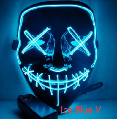 Máscara de Terror Halloween con Luz LED Fluorescente - Image 22