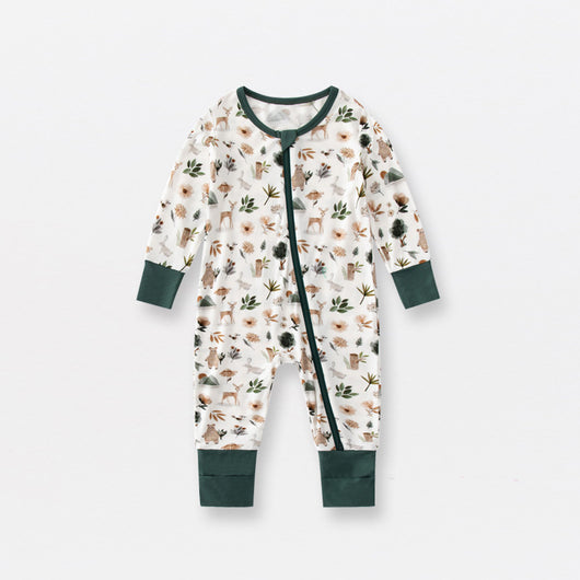 Pijama Enterizo para Bebé de Fibra de Bambú con Doble Cierre - Manga Larga Primavera Otoño - Image 7