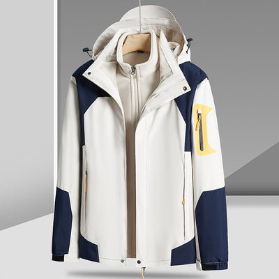 Chaqueta 3 en 1 Impermeable y Rompevientos con Forro Removible de Felpa - Image 12