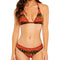 Bikini Estampado Llamas con Tirantes Bandeau Ajustables
