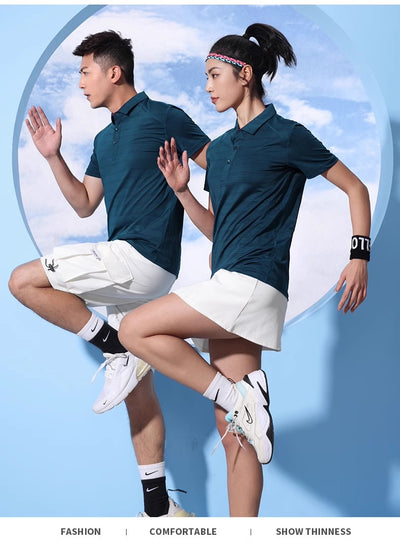 Polo Deportivo de Seda Cristal con Solapa - Secado Rápido para Actividades al Aire Libre - Image 17