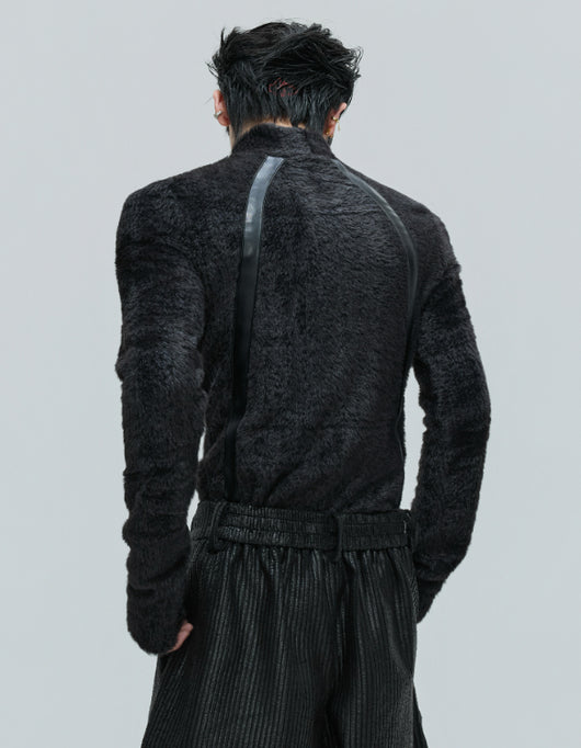 Abrigo Térmico Slim Fit Cuello Alto con Forro Peluche Cálido - Image 5