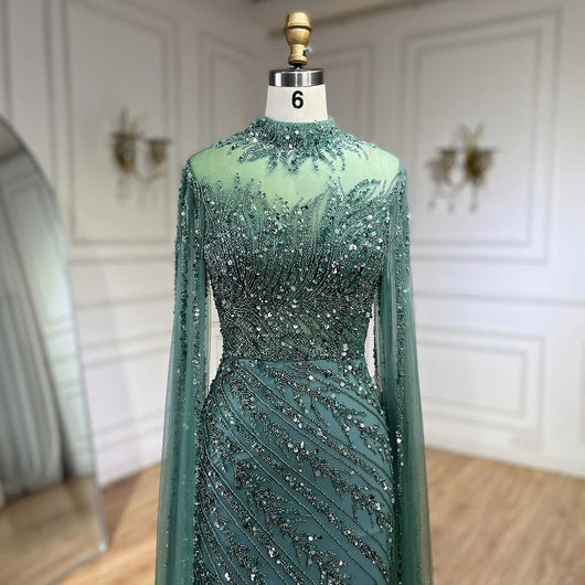 Vestido de Gala Elegante con Mangas Volantes y Falda Sirena - Image 65