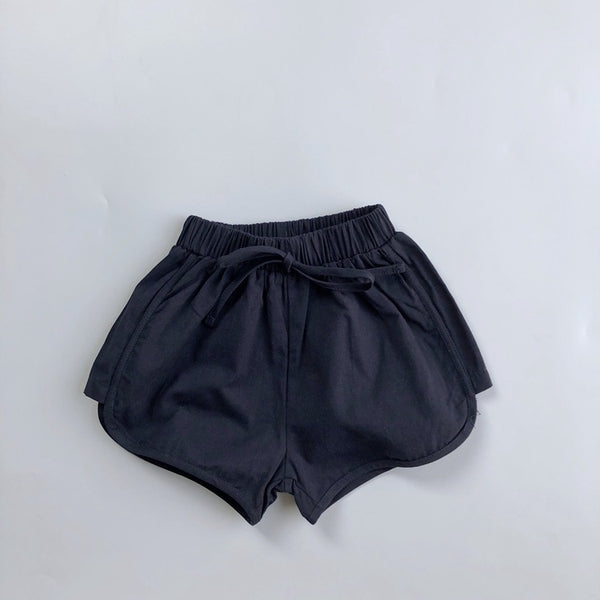 Shorts Casuales Infantiles con Cinturón Liso