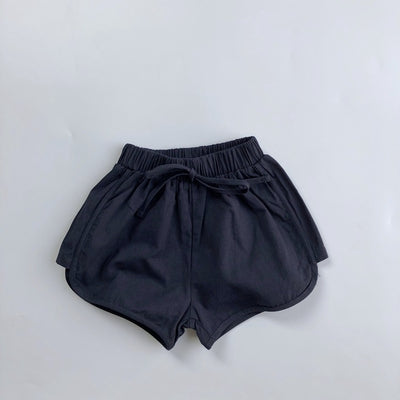 Shorts Casuales Infantiles con Cinturón Liso - Image 2