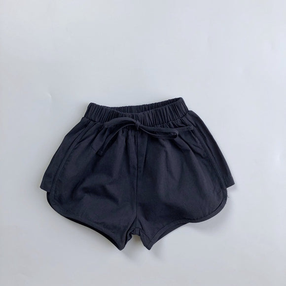 Shorts Casuales Infantiles con Cinturón Liso