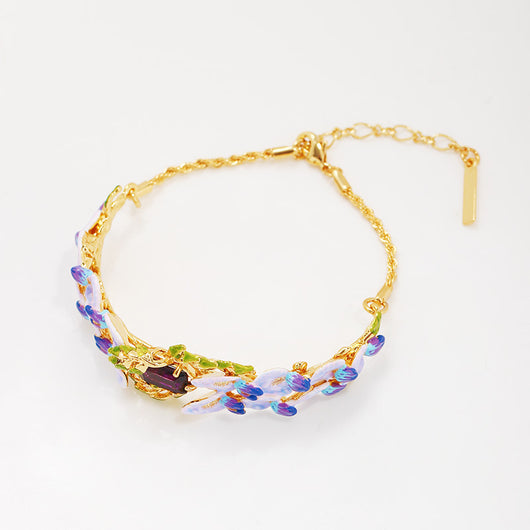 Collar con Aretes de Flor de Glicina - Accesorios de Lujo Minimalista - Image 30