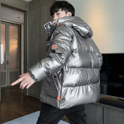 Chaqueta Acolchada Oversized de Algodón Premium para Hombre - Image 9