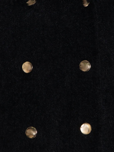 Abrigo Largo de Doble Botonadura con Solapas y Flecos para Mujer - Image 13