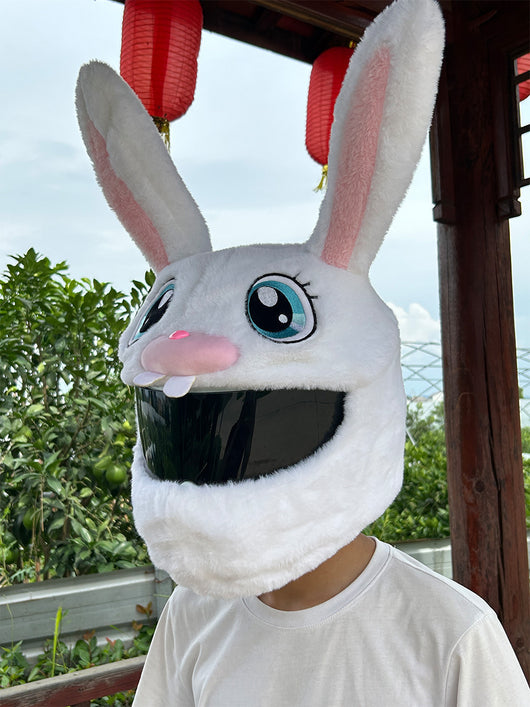 Gorro Protector Cabeza de Conejo Peluche Cálido - Image 6
