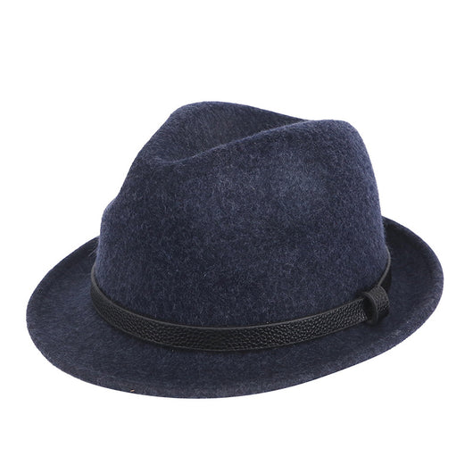 Sombrero Caballero Británico de Lana Pura con Ala Corta Enrollada - Otoño e Invierno - Image 12