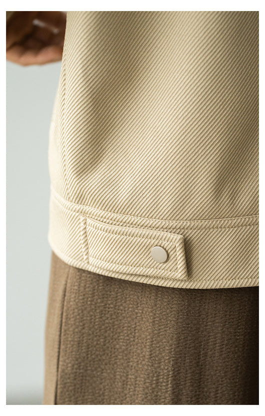Chaqueta de Trabajo Profesional con Cuello Texturizado en Twill para Hombre - Image 12