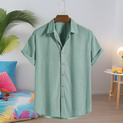 Camisa Casual de Manga Corta para Hombre