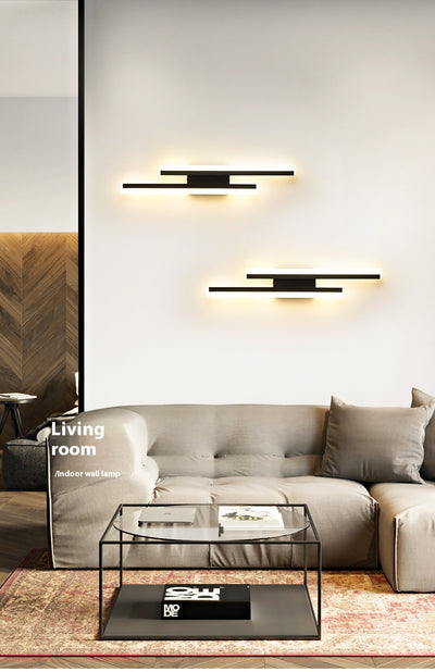 Lámpara de Pared Doble Línea Moderna para Hoteles y Pasillos - Image 16