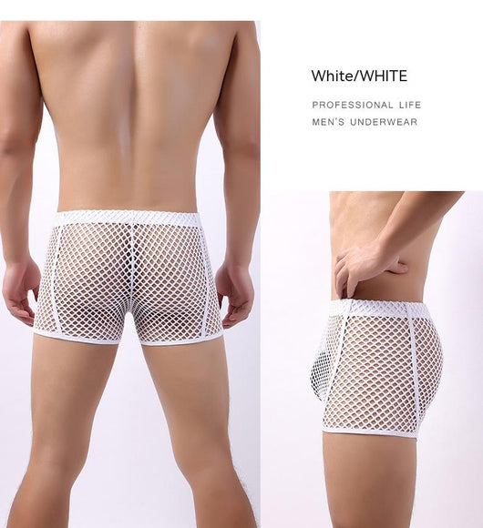 Bóxers de Malla Transpirable para Hombre - Diseño Fishnet Moderno - Image 19