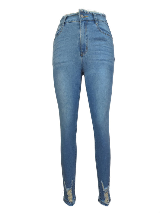 Pantalones Clásicos de Cintura Alta Ajustados y Elásticos para Mujer - Image 4